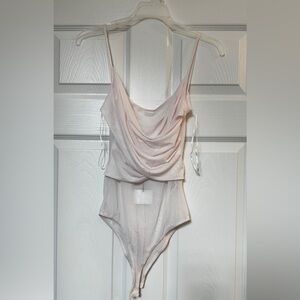 Zara Pink Bodysuit Top with Chic Design